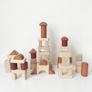 Wooden Building Blocks (Two-tone)